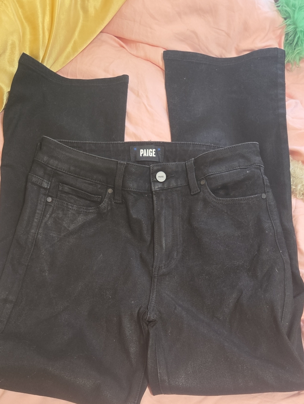 PAIGE Black Stretch Jeans Claudine Style